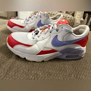 Nike Air Max Excee Womans Sneakers - White, Red, and Purple
